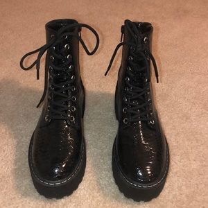 DIVIDED Platform Combat Boots